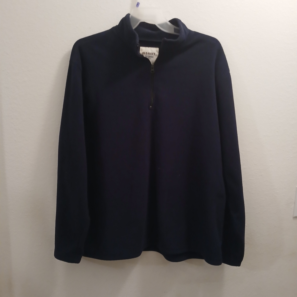 Old Navy Vintage Fleece Pullover Sweatshirt Men's Size XXL Navy Blue Gorpcore